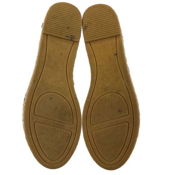 Dune London Joka Black Leather Studded Flat Espadrille ￼Sandals Women’s Size 6 ( - Picture 6 of 8